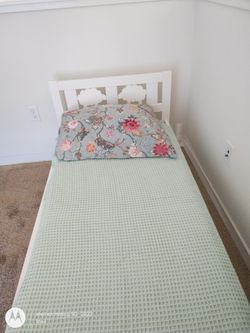 IKEA Toddler Bed w/Sheep Headboard, Footboard and Rails