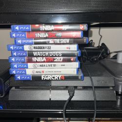 PS4 w/games & controller 