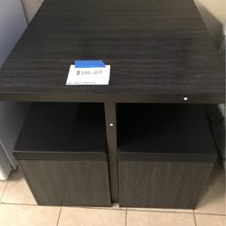 5pc Howard Dining Set With Storage Ottomans 