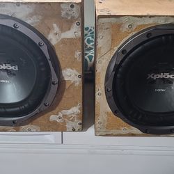 Two Sony Xplods 1100 Watt 10" Subs