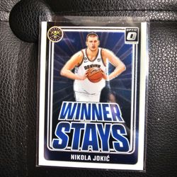 NIKOLA JOKIC NUGGETS OPTIC WINTER STAYS PANINI NBA SPORTS CARD!