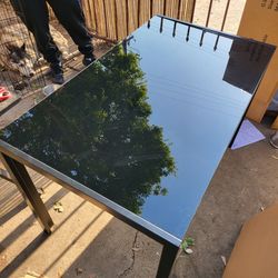 Tempered Glass modern Dinning Table