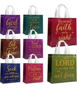 40 Pcs Bible Verses Religious Non-Woven Gift Bag