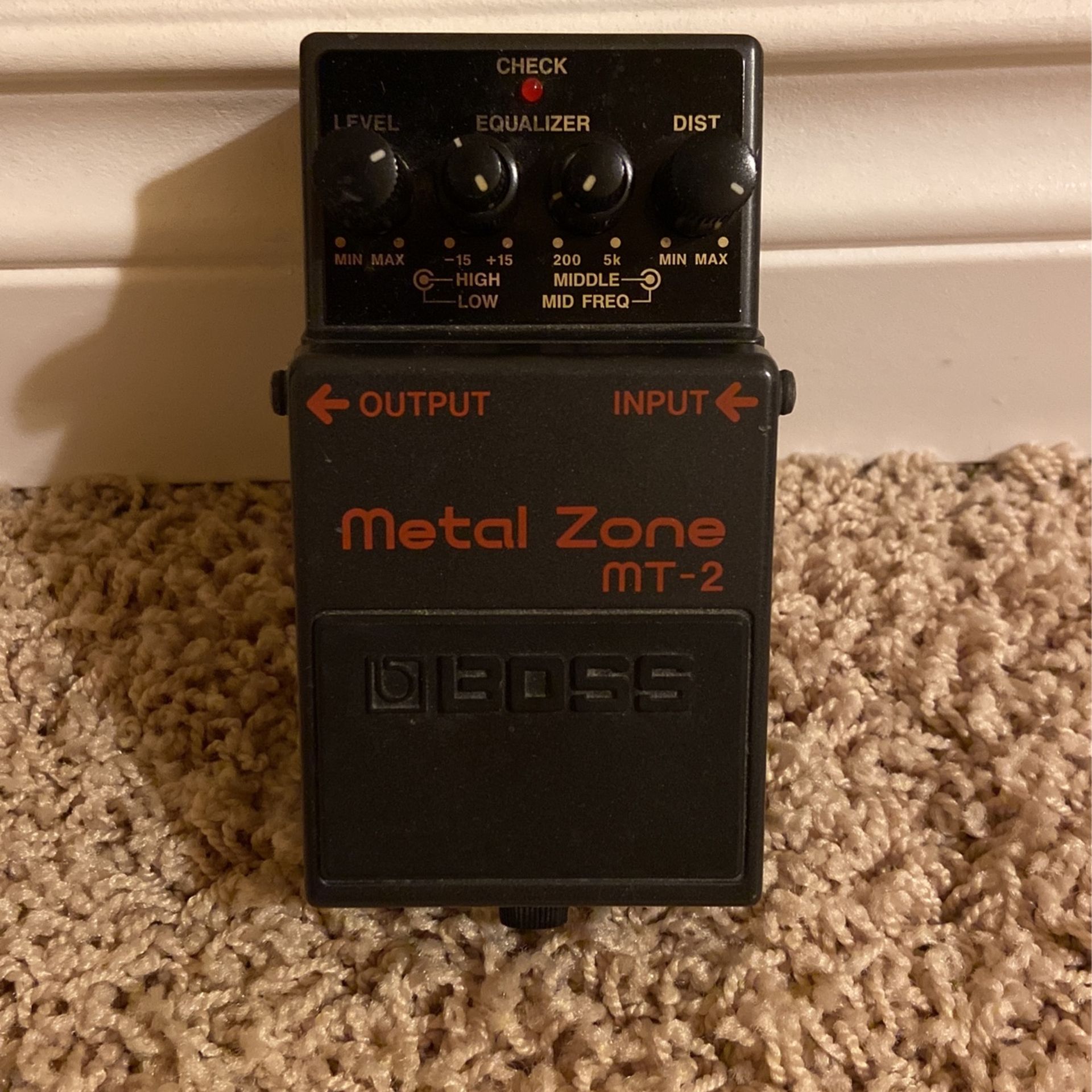 Original Metal Zone MT-2 Pedal