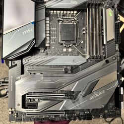 MSI Meg Z490 Godlike E-ATX Motherboard, LGA 1200, Intel