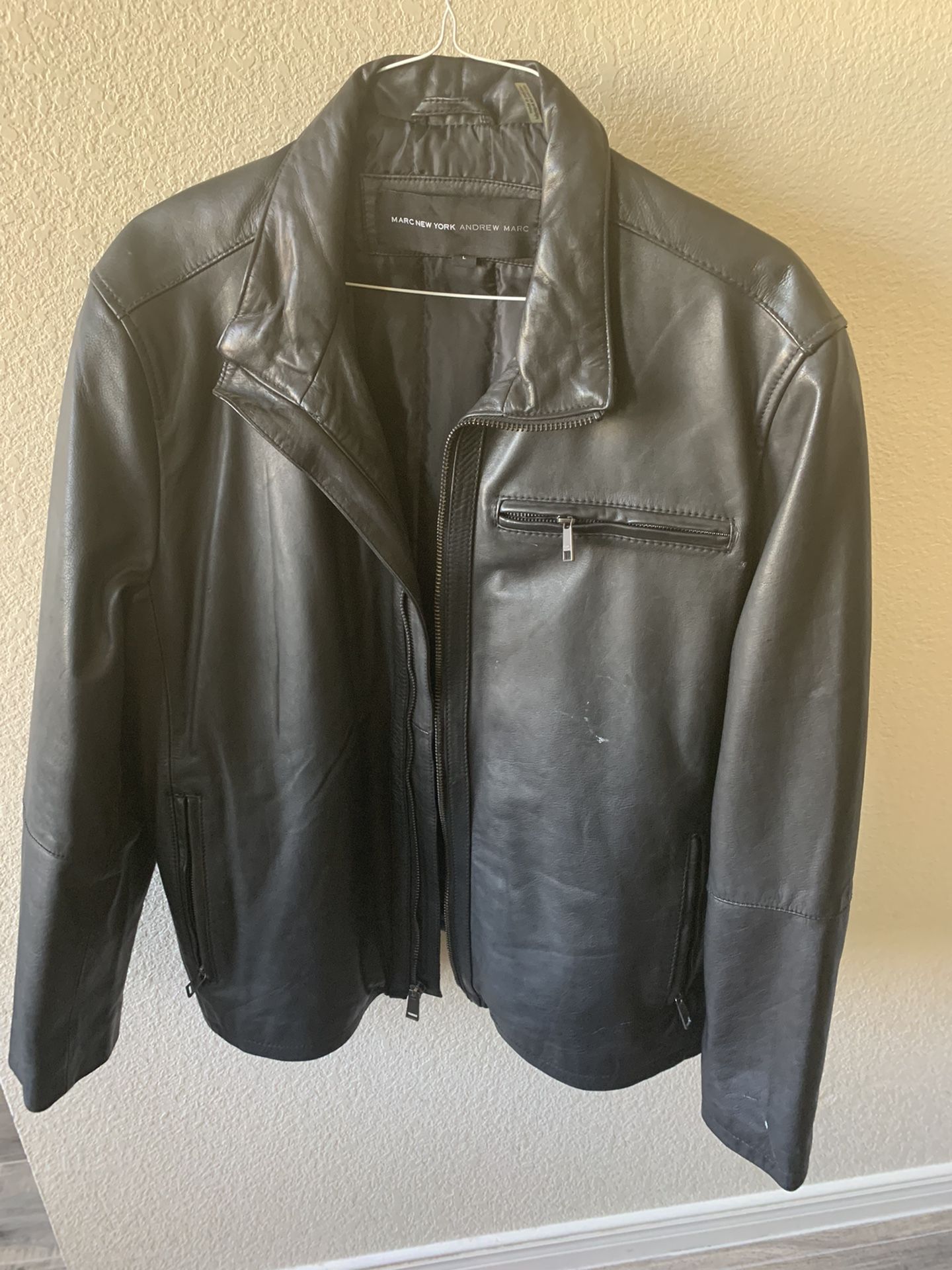 Xl Black Leather Jacket  Shoes