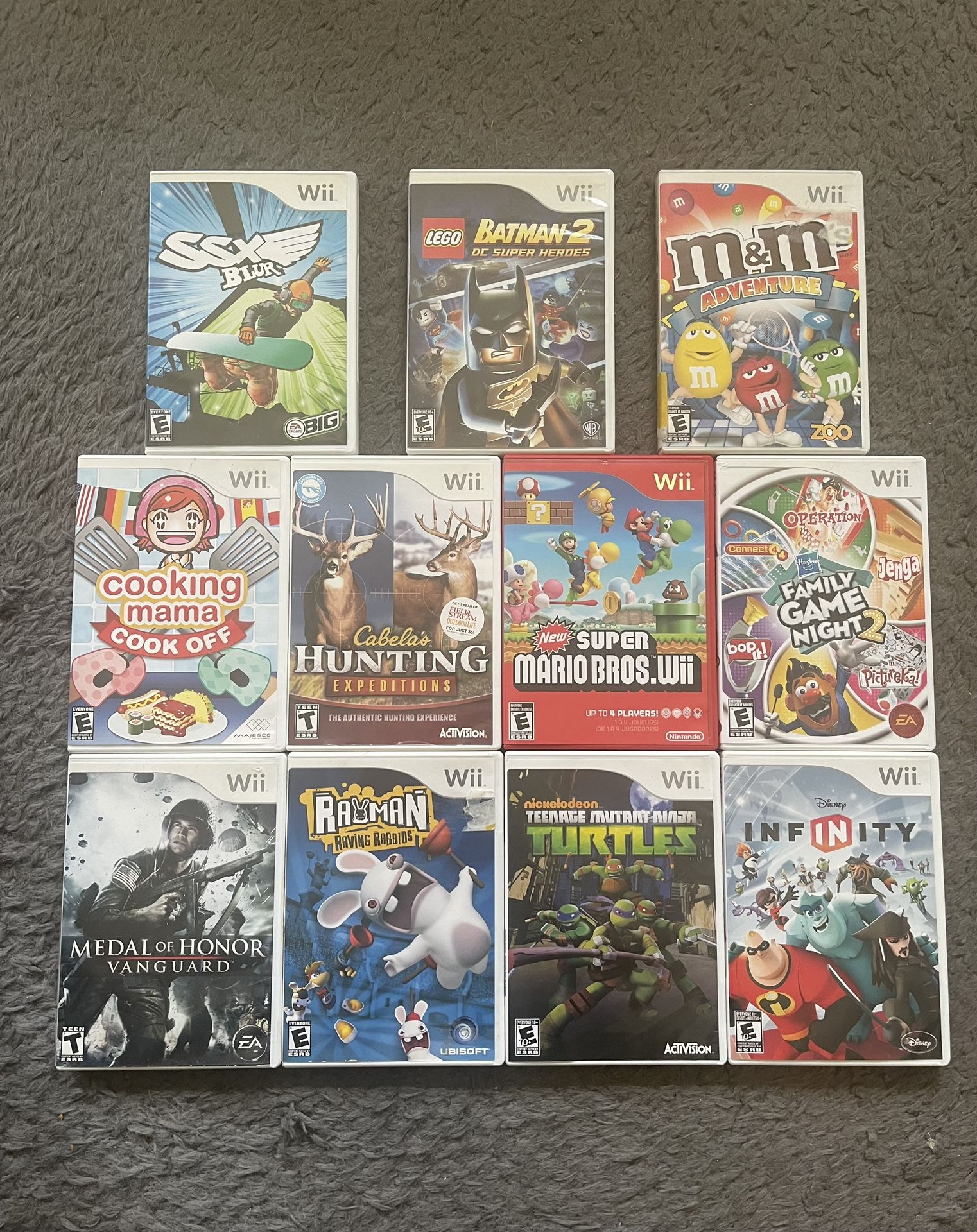 Nintendo Wii Game Lot