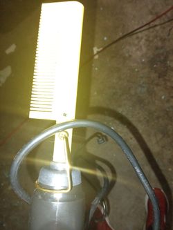 Hair straightener comb