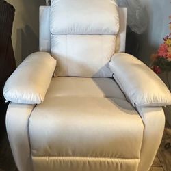 Beige Recliner Rocker