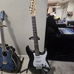Blue Acoustic/Electric Gutiar