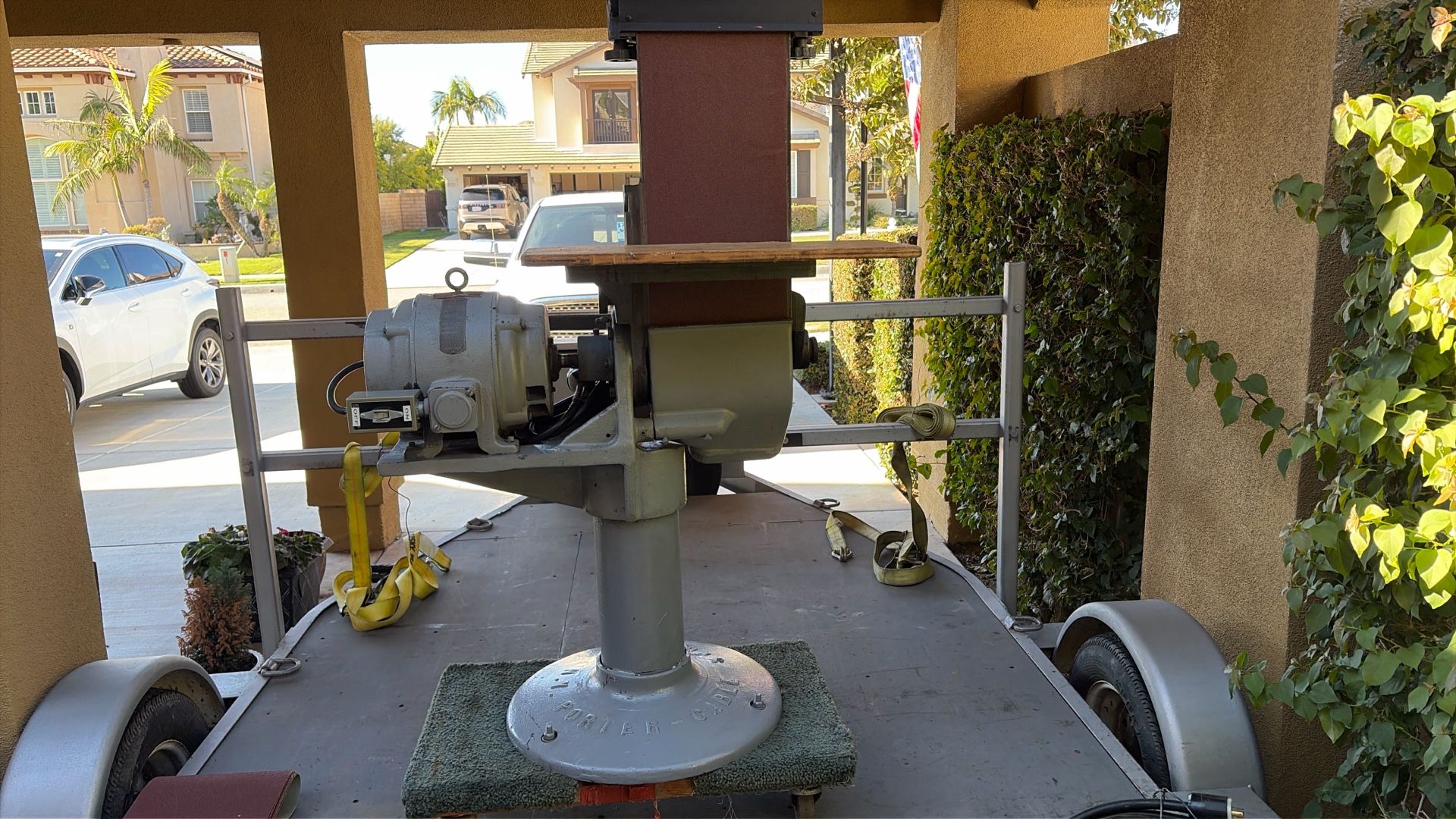 Porter Cable Model B3 Vintage Belt Sander. 2 HP, 220 Volt, 3 Phase Fairbanks Morse Motor