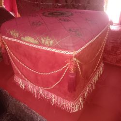 Red Ottoman