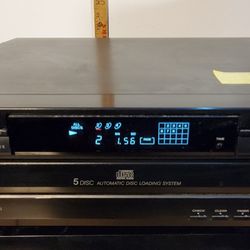 Sony JAPAN CDP-C225 5 CD Carousel Changer Compact Disc Player Watch Video Demo