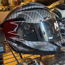 New Black And Grey Dot Motorcycle Helmet $80 On Sale