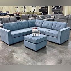 Sectional Sofa with Ottoman