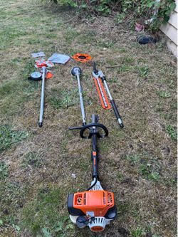 Stihl Km 131 r W/attachments