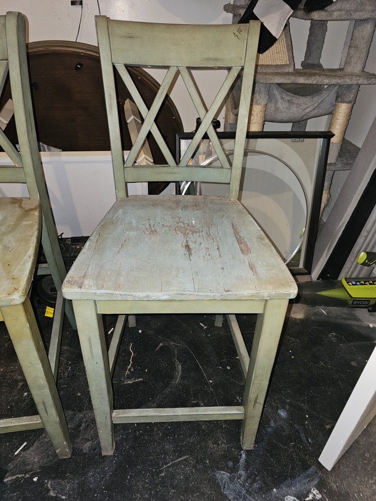 2 Pub Height Chairs