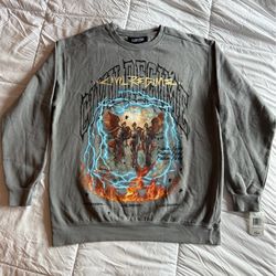 Civil Regime “Lightning Burns” crewneck sweater size large
