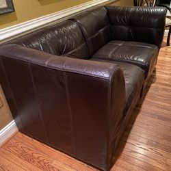 Leather Raymour & Flanigan Sectional