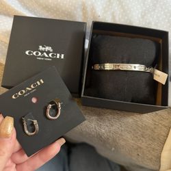 Brand New Coach Jewelry Set