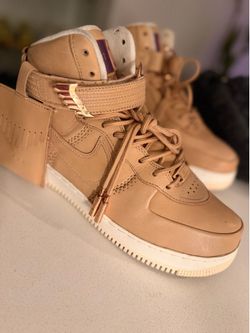 Nike Air Force 1 High Sport Lux Vachetta Tan Rose Gold Size 9