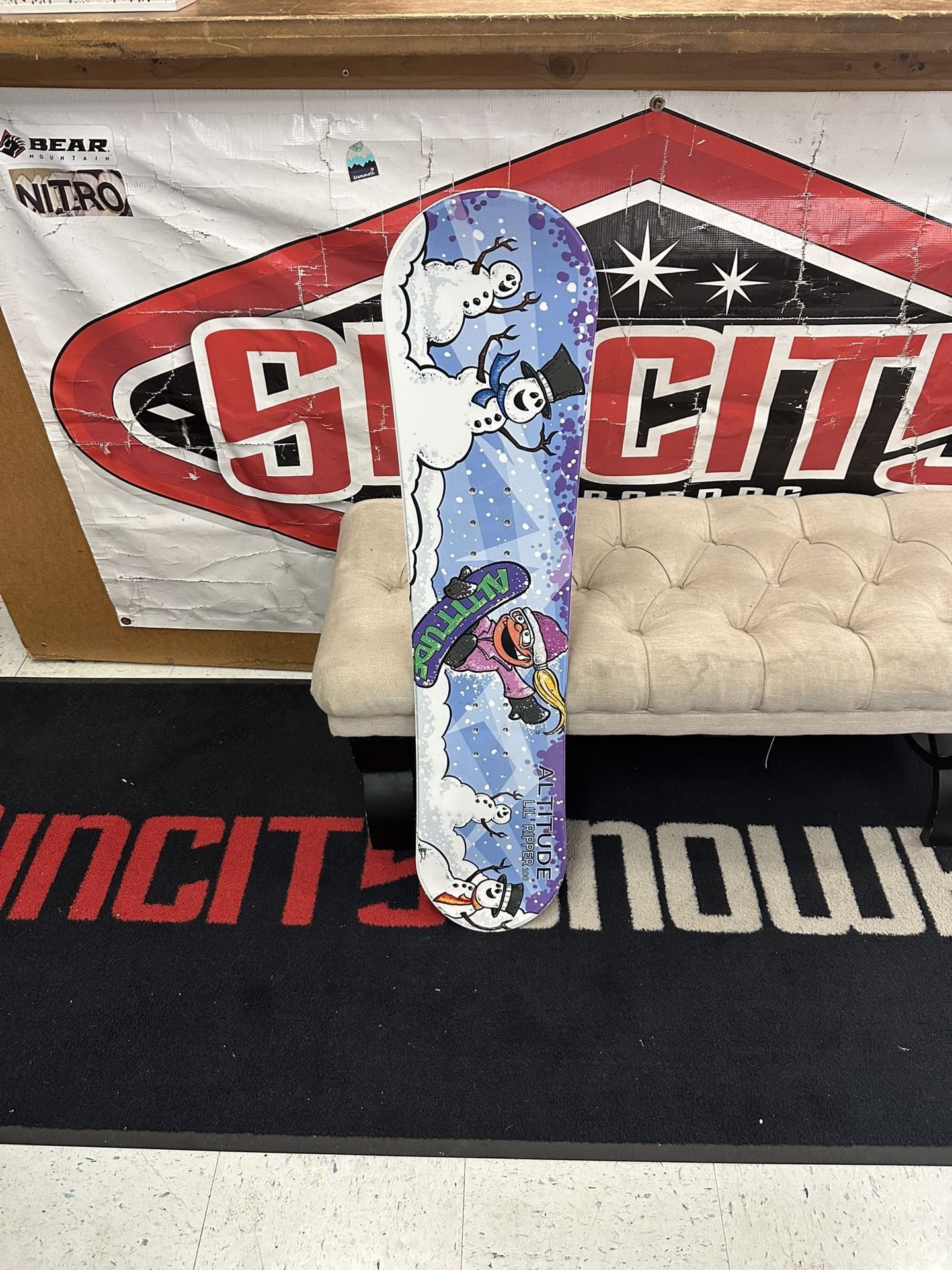 rider 100 twin snowboard certified with warranty 