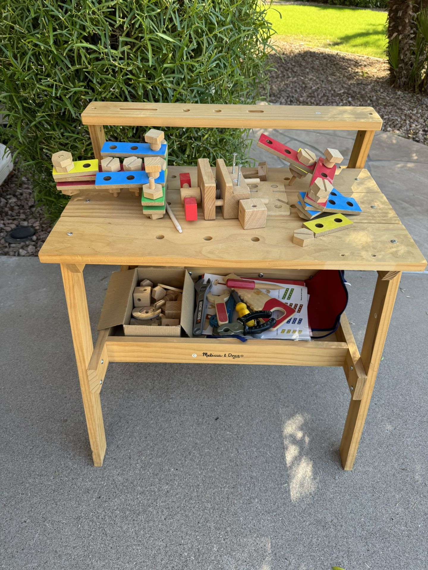 Melissa and Doug wood workbench