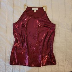 MICHAEL KORS sequin top. XS