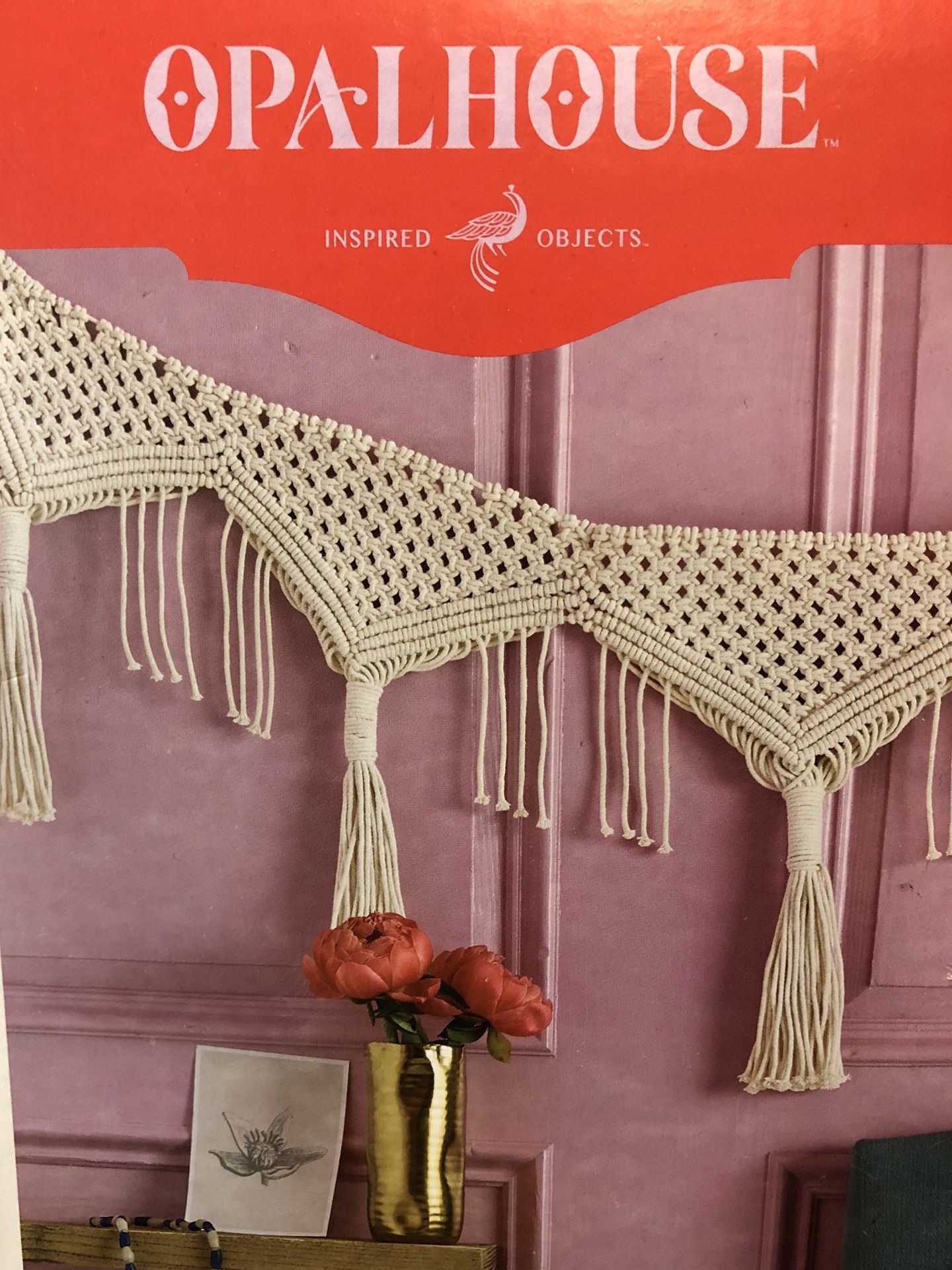 Opalhouse Handwoven Macramé Garland (New)
