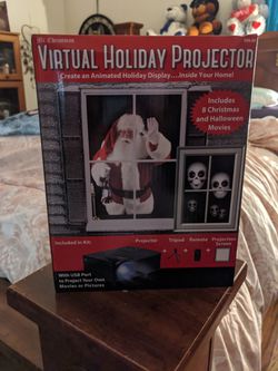 Virtual Holiday Projector new in Box. It's Not Too Late To Add Some Decoration To Your House For Christmas