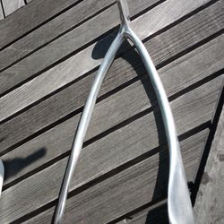 Oversize Metal Wishbone Shape Decorative Item