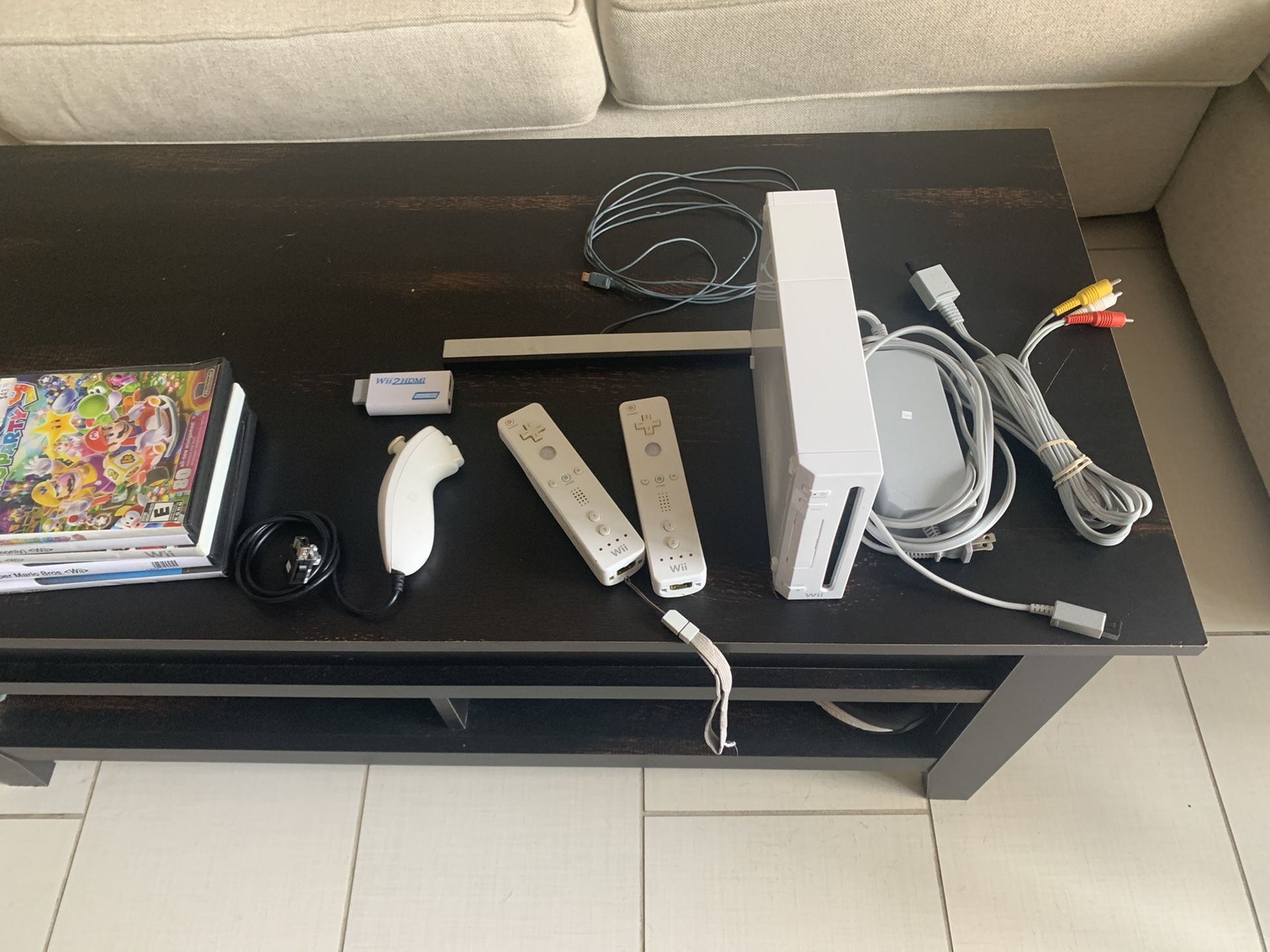 Nintendo Wii with 2 controllers and games MAKE AN OFFER