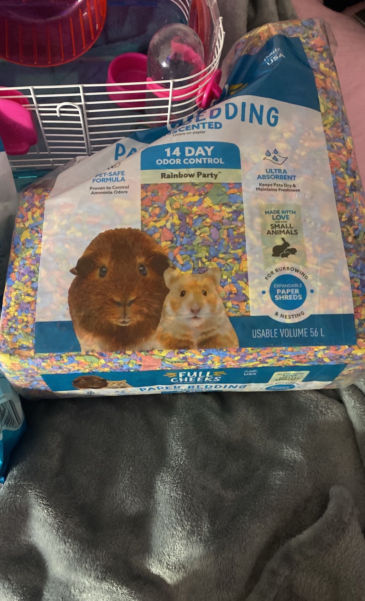 Hamster/guinea pig Cage And Food And Roller
