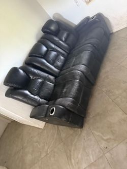 Black Reclining Sofa
