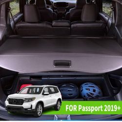 Liizoo Cargo Cover for 2024 Honda Passport 2019 2020 2021 2022 2023 2025 Accessories Rear Trunk Cover Trunk Security Cover Shielding Shade Black