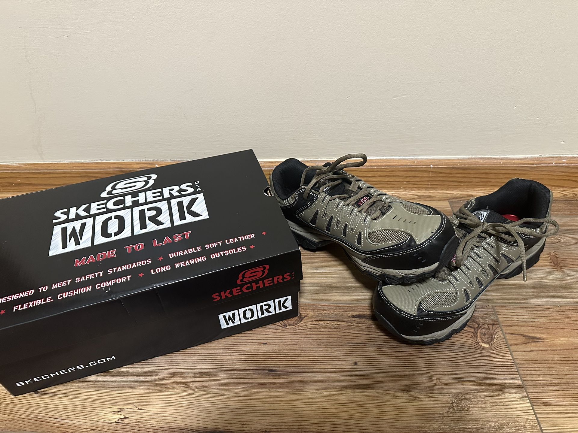 Skechers Men’s Cankton Steel Toe Construction Shoes - Size 8.5