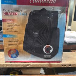 Sunbeam Electric Heater And Fan Dual Comfort