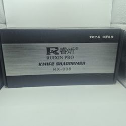 RUIXIN PRO RX-008 Professional Knife Sharpener 4 Whetstones, 360° Rotation -NEW