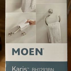 New MOEN Bath Bar, Ring, Hook SET