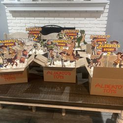6 Personslized (Alberto) Toy Story Center Pieces 