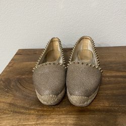 Christian Louboutin Gold Flats 