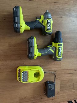 Ryobi ONE+ HP 18V Compact 3/8" Impact Wrench & Drill Combo w/ 2 Batteries & Charger