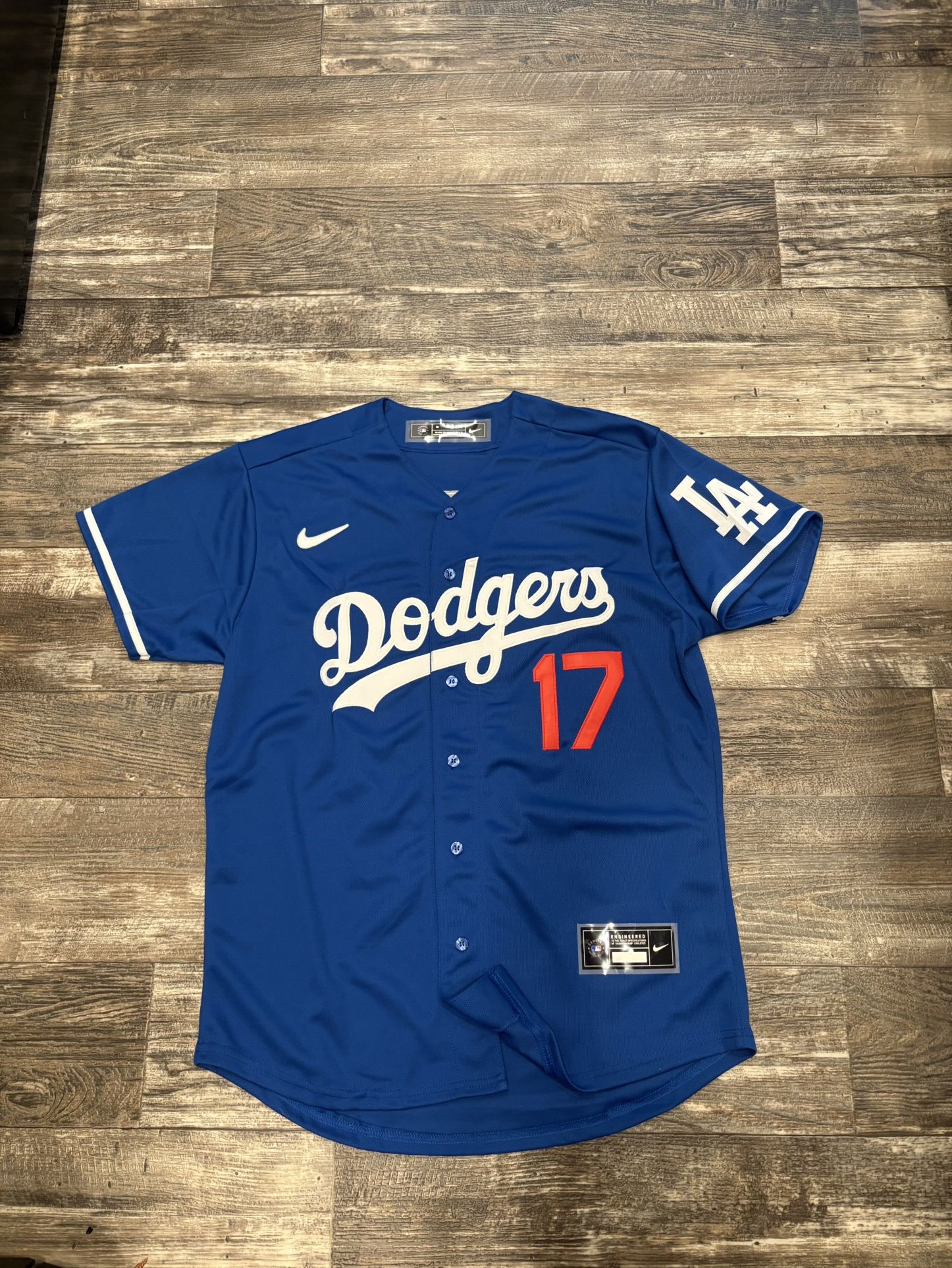 Shohei Ohtani (sizes Below) blue Los Angeles Dodgers away, alternate New Jersey