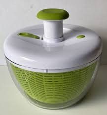 Farberware Professional Plastic 2.4 lb Salad Spinner Green with White Lid