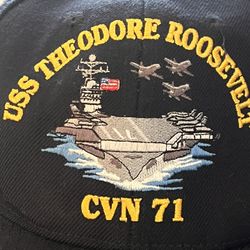 NAVY- USS THEODORE ROOSEVELT AIR CRAFT CARRIER BALL CAP-CVN 71