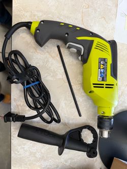 Ryobi Corded Hammer Drill with Side Handle