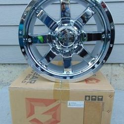 4 New Chrome 17X9 Gear Offroad Rims *6X5.5* *6X135* *CHEVY* *FORD*TOYOTA* *+18MM Offset*