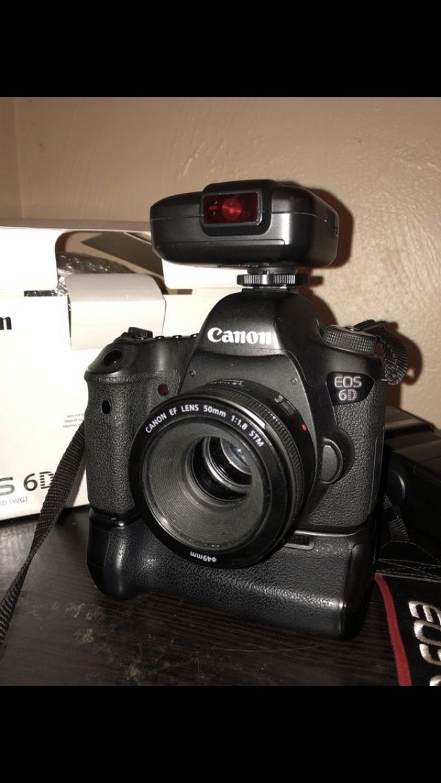 Canon 6D and Sigma Art 35mm & Rokinon 85mm w/ battery grip