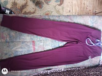 Pink Women's leggings size large polyester and spandex