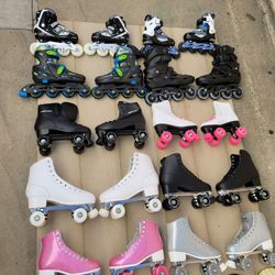 ROLLER SKATE ROLLER BLADES DIFFERENT SIZE AND PRICES 25 UP